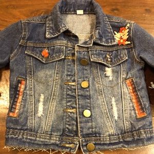 Toddler custom denim jacket 2T